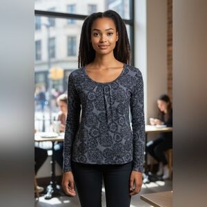 Apt 9 Essentials Y2K Rayon Top